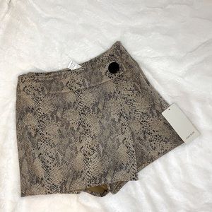Zara snakeskin skort